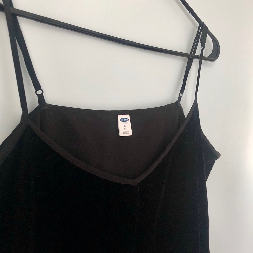Black Velvet Tank Top